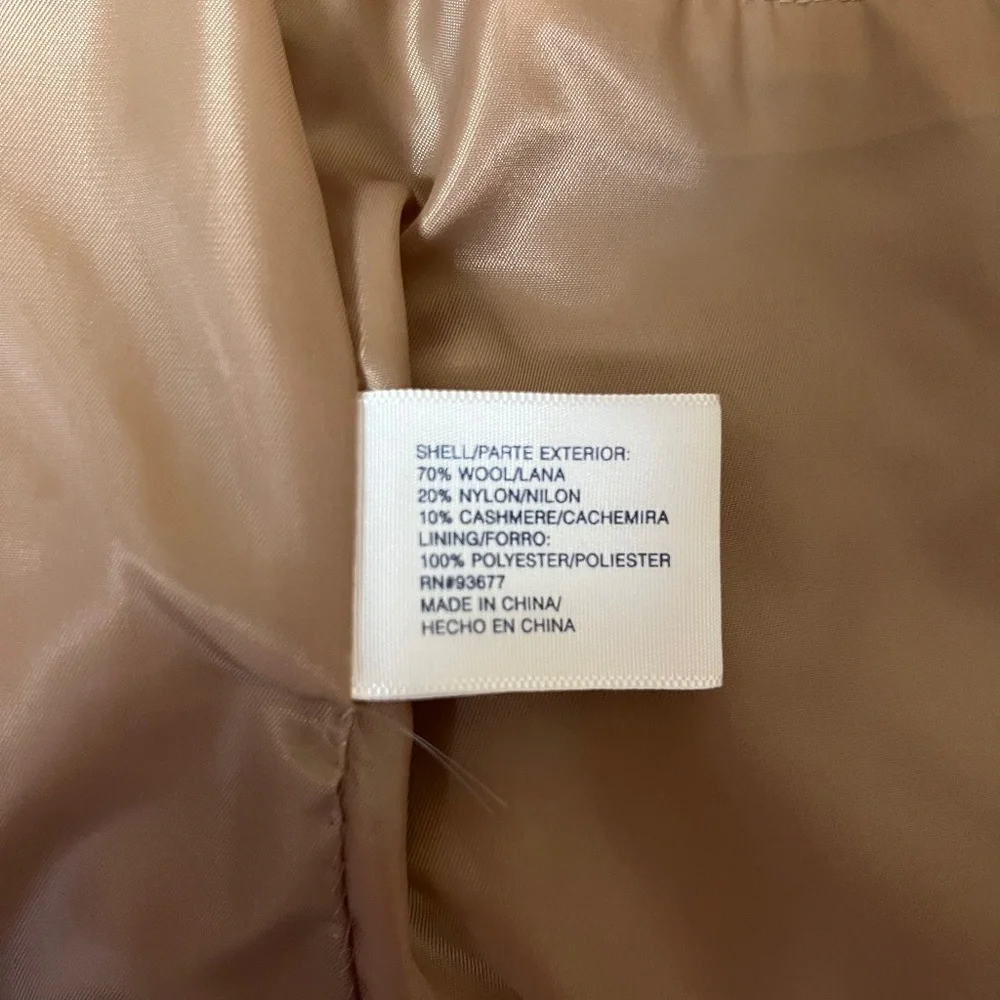 St John's Bay Dress Coat - with large reinforced brown buttons and inside pocket - Picture 6 of 16